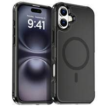 Magnetic Case For IPhone 16 Pro Max,For IPhone 16 Plus,For IPhone 16,For IPhone 16 Pro Case MagSafe Cover Shockproof Magnetic Rugged Heavy Duty Cover,For IPhone 15 Pro Maxor IPhone 15 Pro ,For IPhone 13 Pro Max W - Black - View 2