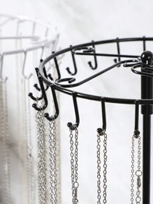 1 Peça Suporte de Exibição de Joias de Metal Multicolorido com 23 Ganchos, Suporte de Colar e Acessórios de Vitrine de Loja de Joias, Cabideiro de Itens Pequenos para Desktop, Estante de Armazenamento de Joias da Moda, De Volta às Aulas