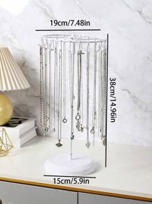 1 Peça Suporte de Exibição de Joias de Metal Multicolorido com 23 Ganchos, Suporte de Colar e Acessórios de Vitrine de Loja de Joias, Cabideiro de Itens Pequenos para Desktop, Estante de Armazenamento de Joias da Moda, De Volta às Aulas