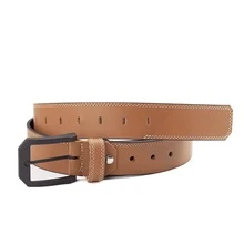 Pampa's Country Men's Casual Wide 4mm Leather Belt - Lạc đà - Xem 2