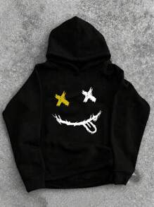 Men's Casual Loose Fit Hooded Sweatshirt