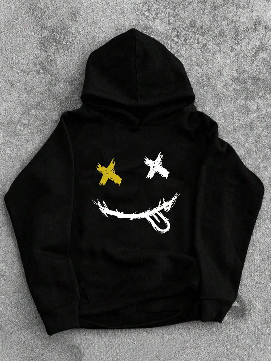 Men's Casual Loose Fit Hooded Sweatshirt