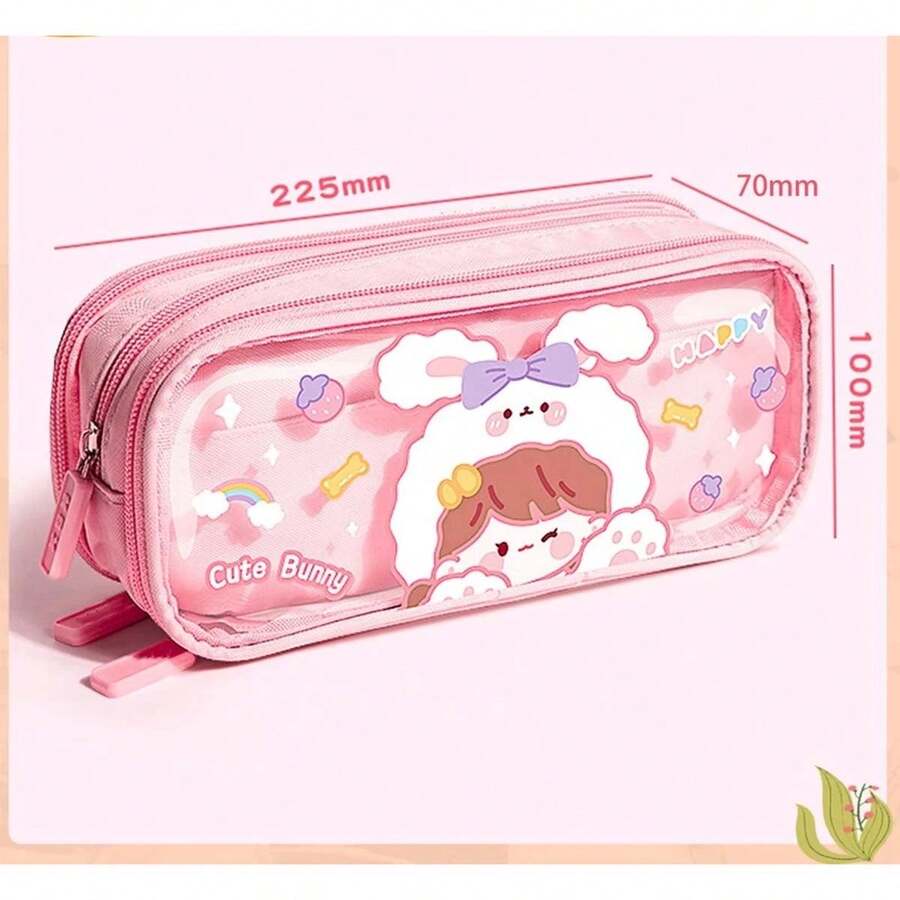 Cute Pencil Case Transparent Pouch For Boys And Girls Mode en ligne SHEIN FRANCE