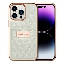 Ốp lưng điện thoại bằng da PU thêu có khe cắm thẻ mạ điện tương thích với iPhone - Nhiều màu - Xem 43