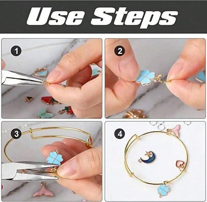 200pcs Stainless Steel Split Jump Rings, DIY Jewelry Making Open