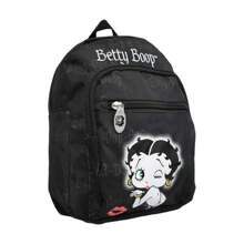 Betty Boop Zipped Mini Backpack Collection – Iconic Style, High Quality, Compact & Convenient - Monochrome Chic - View 1
