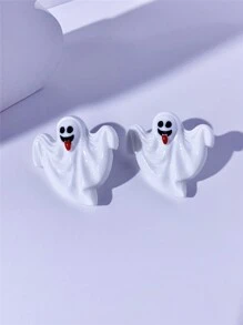 1 对万圣节鬼魂、糖果、南瓜丙烯酸树脂耳环，适合日常佩戴、派对、节日、礼物 - 耳環 - 查看 9