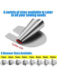 "Universal Sewing Machine Presser Foot Set - 10PCs Multi-Function Sewing Feet For Home & Industrial Machines (Including Zipper, Buttonhole & Quilting Feet) - Heavy Duty Metal Accessories"