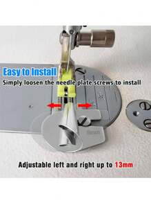 "Universal Sewing Machine Presser Foot Set - 10PCs Multi-Function Sewing Feet For Home & Industrial Machines (Including Zipper, Buttonhole & Quilting Feet) - Heavy Duty Metal Accessories"