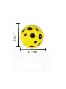 1searchgames Anti-Gravity Moon Rock High-Bounce Ball 70mm-6.6 High-Bounce Hollow Ball, Multi-Hole Ball, Interactive Stress-Relief And Breathable Toy, A Great Choice For Playing Outdoors With Friends - Yellow - View 6