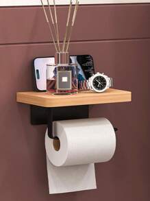 1pc Wall Mounted Bathroom Storage Rack, Punch-Free Bathroom Hanging Shelf, Space  Bathroom Tray, Shampoo Shower Gel Holder Organizer, Bathroom Organizers And Storage