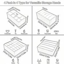 1 hộp đựng đồ lót, tủ quần áo gia dụng đơn giản và hộp đựng ngăn kéo đựng đồ lót, tất, áo ngực và quần lót, đồ trang trí mùa thu, đồ trang trí lễ hội, đồ trang trí phòng, đồ trang trí nhà, đồ trang trí mùa thu, đồ trang trí phòng ngủ - màu đen - Xem 2