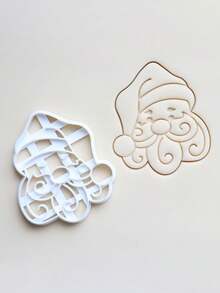 1 件圣诞老人和圣诞夫人图标印章，圣诞装饰印章工具 - 彩色 - 查看 2