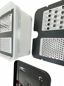 Multifunctionele vierzijdige schaafset in doos, hakselaar, vierzijdige schraper, keukenrasp, geschikt voor het raspen en snijden van groenten en kaas