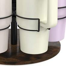 Water Bottle Organizer For  40 Oz Tumbler With Handle, Rotatable  Cup Holder,  Storage For  Cup Accessories - 棕色 - 查看 4