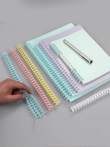 Bìa rời khổ A4 30 khoen, Vòng kẹp nhựa, Sổ lò xo khổ B5 - Nhiều màu - Xem 9