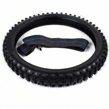 90/100-16 Rear Tire + Tube Complete Set For Off Road Dirt Pit Bike Motocross Enduro USA STOCK - Black - View 5