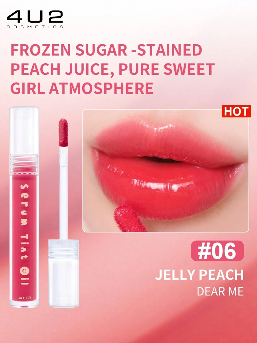 4U2 Lip Gloss SERUM TINT OIL 06 JELLY PEACH - 06 JELLY PEACH - View 1