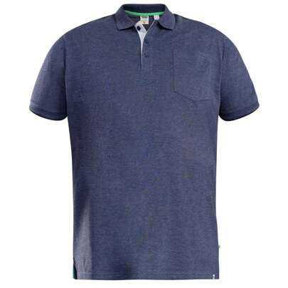 Duke Mens D555 Grant Pique Kingsize Polo Shirt (Denim)