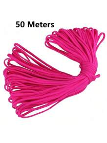 10/100m/Pack Neon Camouflage Multi-Color 7-Strand Core Paracord For Tent, Camping, Emergency, Outdoor Use. Versatile Utility Rope For Leash, Lanyard, Bracelet, Clothes Line - 50 Meters - View 18