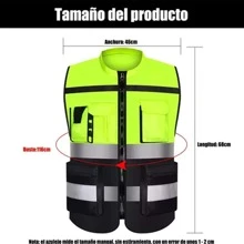 Chaleco De Seguridad Reflejantes Industrial Superbrillante Reflectante para una conducción nocturna segura - Multicolor - Ver 4