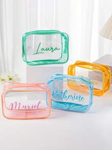 1 Túi đựng mỹ phẩm tùy chỉnh, Túi đựng đồ vệ sinh cá nhân, Túi đựng đồ trang điểm thêu tùy chỉnh, Túi đựng đồ vệ sinh cá nhân, Túi đựng đồ trang điểm phù dâu tùy chỉnh, Quà tặng phù dâu, Quà tặng cho phụ nữ, Quà kỷ niệm, Quà tặng Valentine, Quà sinh nhật, Quà cưới, Quà tặng cho bạn thân, Quà tặng cho mẹ/cô ấy/bạn gái/vợ/bạn bè, Túi đựng đồ trang điểm, Phụ kiện du lịch, Đồ dùng cho chuyến đi chơi mùa hè - Sáng - Xem 3