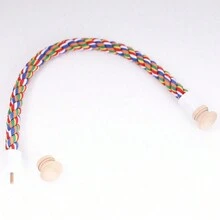 1pc Parrot Climbing Rope Bird Toy U-Shaped Pet Toy Bird Stand Birdcage Dedicated Rope, Small Bird Travel Backpack Accessories With Standing Perch - Multicolor - View 4