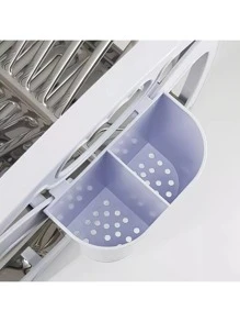 Stainless Steel Dish Drainer 16 Plates Removable Cutlery Holder Viel Polypropylene Details Color Variation Black White - 白色 - 查看 4