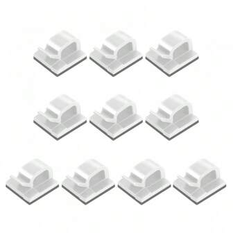 100 个汽车线夹自粘式电缆固定器汽车 GPS 数据线灯线电线固定器家用电线网络固定夹