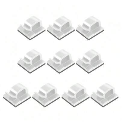 100 Stücke selbstklebende Kabel-Clips, Kabelhalterung für Kfz, GPS-Kabel, Lichterkabel, Kabel-Organizer, Kabel-Befestiger für Zuhause, Netzwerkkabel-Clips