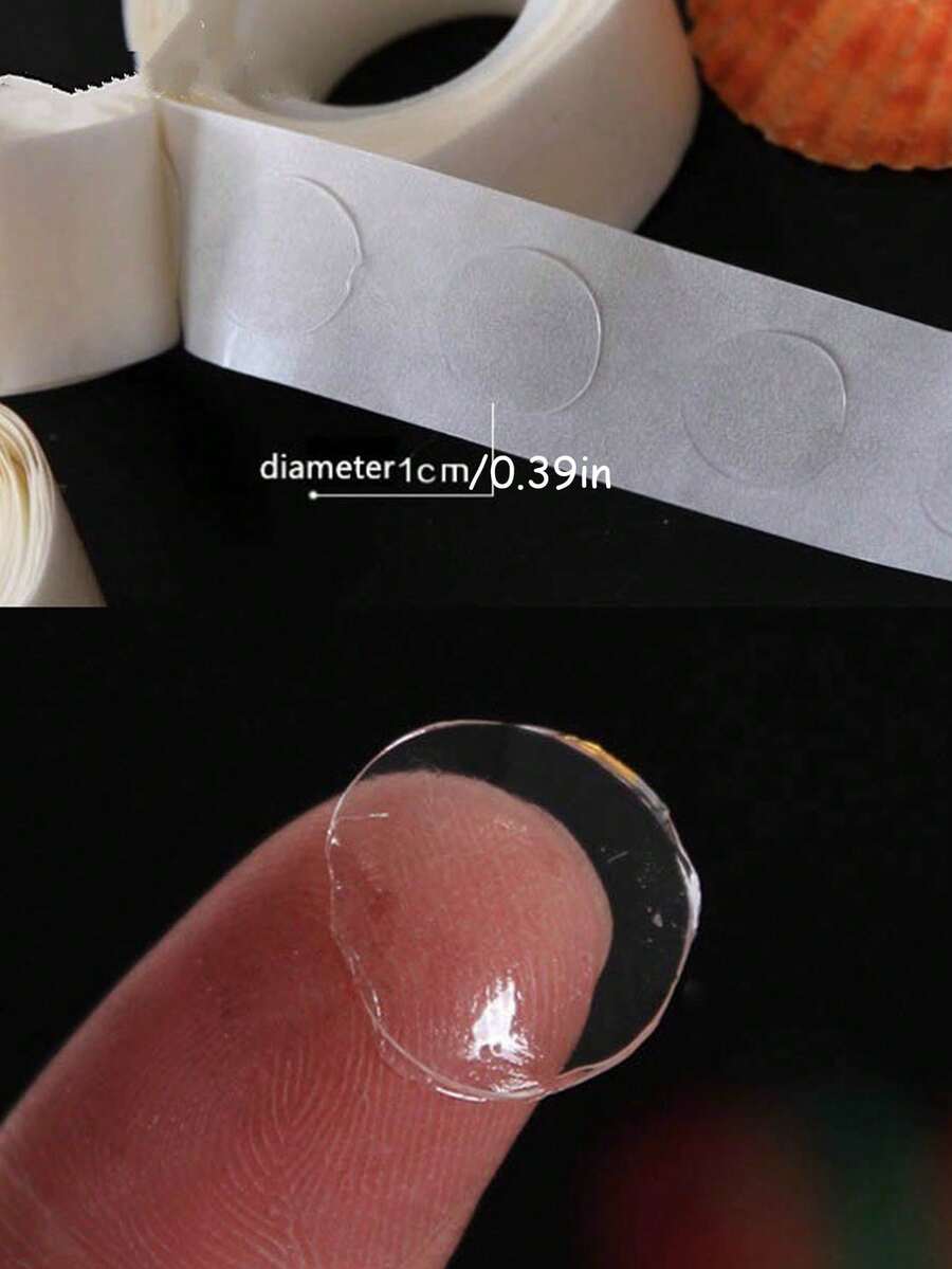 100 个胶水气球点，可拆卸气球粘点，超强胶水气球点双面气球配件，生日派对，婚礼，圣诞节，装饰和 DIY 剪贴簿工艺，DIY 装饰气球配件 - 彩色 - 查看 1