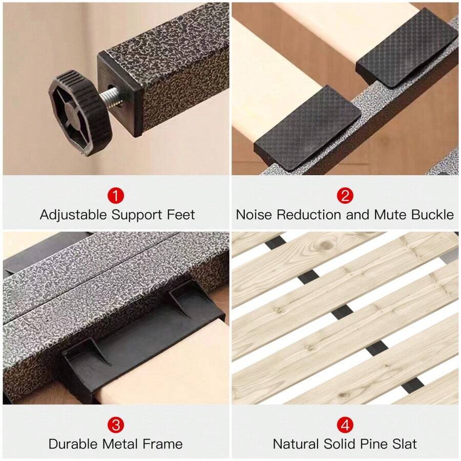 King Size Upholstered Platform Bed With Special Shaped Velvet Headboard