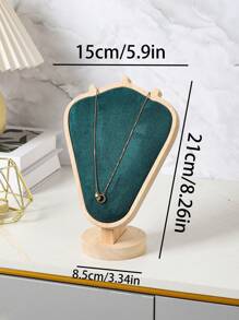 1pc Minimalist Wooden Model Figure Necklace Holder, Jewelry Organizer Display Stand, Home Decor & Jewelry Shop Display Prop