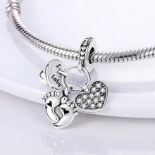 1 Pc Silver Color Sparkling Zirconia Infinite Life Tree Family Forever Sweet House Sister Mother And Daughter Pendant Charm Fit Original Bracelet Necklace Beads For Diy Jewelry Making Women Jewelry Gift For Mom Sister Best Friend ﻿
