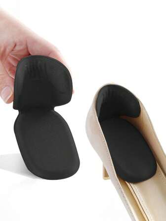 2pcs T-Shaped Thickening Anti-Slip Heel Inserts For Men & Women Shoes, Self-Adhesive Heel Pads To Prevent Heel Slipping, Friction & Blisters,Shoes And Boots Accessories, Back To School Supplies