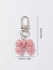 Cute Bowknot Bag Charm & Pendant Accessory Keychain Accessories Small Gifts - Rusty Rose - View 3
