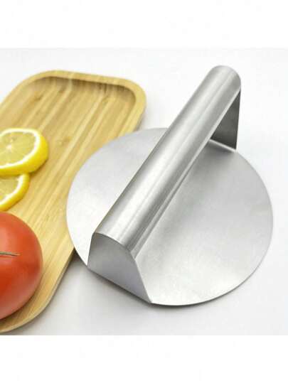 Burger Press, Stainless Steel Smash Burger Press, Burger Smasher With Stainless Steel Handle,Round Hamburger Press, Grill Press For Flat Top Griddle Grill Cooking