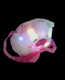 Bolso cruzado mini con forma de puerquito de peluche. - Multicolor - Ver 1