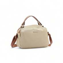 Chenson Microfiber Medium Women's Bag With Hand And Crossbody Straps - Beige - View 2