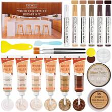 DEWEL Wood Furniture Repair Kit, Walnut Colors Series Furniture Touch Up Markers And Wood Fillers, Wood Putty With Wood Polish Wax For Restoring Any Wood, Scratches, Cracks, Wood Floor - Walnut Colors Series - View 1