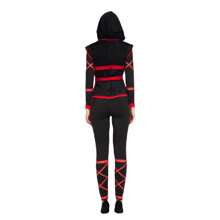 Disfraz de mujer de guerrera para Halloween, festivales, fiestas rave, role play, con un mono, accesorios faciales y faja de cintura