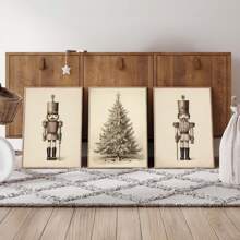 1/3 chiếc Tranh vải treo tường hình kẹp hạt dẻ cổ điển, áp phích Giáng sinh, tranh in mộc mạc, trang trí Giáng sinh, ngày lễ, có thể in, trang trí theo mùa, trang trí Giáng sinh không có khung, trang trí Giáng sinh, trang trí cây thông Noel, quà tặng, lễ tạ ơn, trang trí nhà, đám cưới, trang trí nhà, trang trí mùa thu, trang trí mùa thu, trang trí sinh nhật, làm quà tặng, đồ dùng cho bữa tiệc, trang trí lễ hội trong nhà, trang trí Halloween, trang trí tường, đồ trang trí Halloween - Nhiều màu - Xem 1