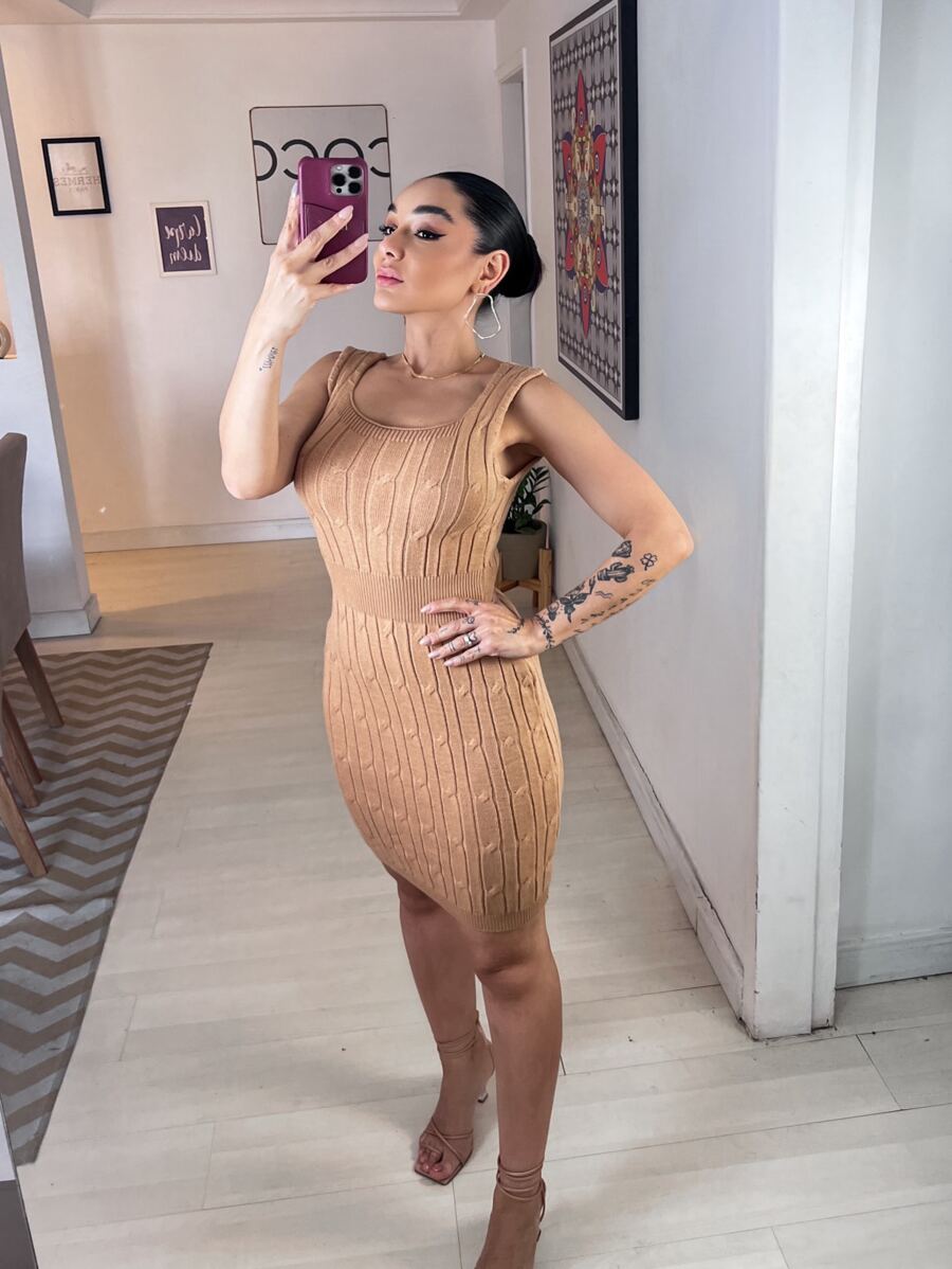 Ballerina Dress - 卡其色 - 查看 1