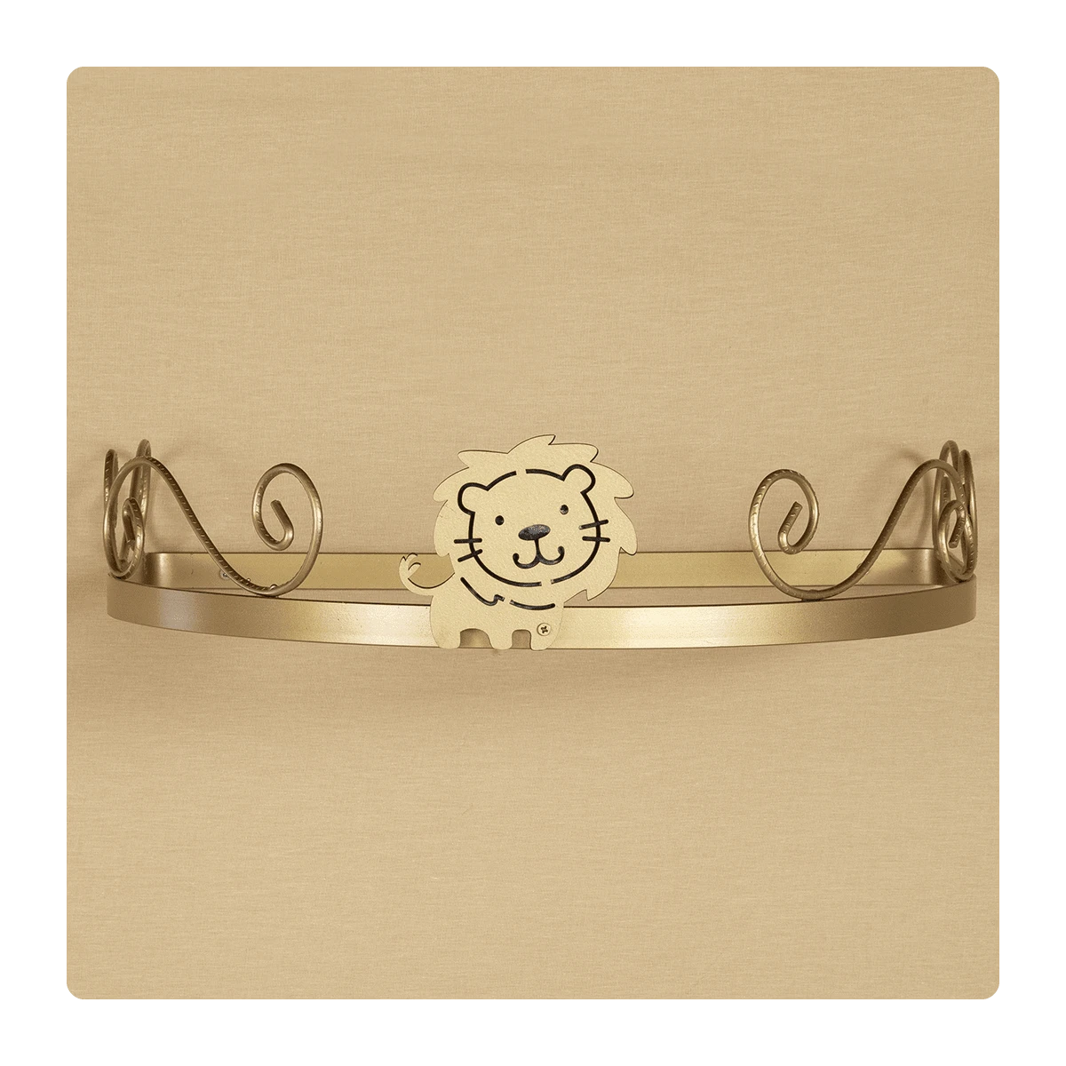 Lion 婴儿床支撑罩 男女通用儿童房 - 金色 - 查看 1