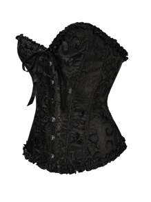 Palace Style Corset With Boning To Shape Waist And Push Up Bust, Sexy Jacquard Shapewear Top, Suitable For Wearing With A Dress,  Christmas Top