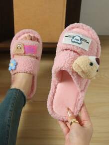 shensongni Women's Home Plush Slippers Animal Slippers Bear Slippers Black Slippers Cute Slippers Fashion Slippers EVA Thin Bottom Slippers Lightweight Slippers Soft Bottom Slippers Mute Slippers Wooden Floor Slippers Bedroom Slippers Indoor Slippers Household Slippers Patio Slippers Office Slippers Hotel Slippers Carpet Slippers Cartoon Slippers Fluffy Slippers Women Slippers