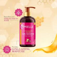 Mielle Organics Curl Smoothie With Pomegranate, Moisturizing Curl Cream For Thick Type 4 Curly Hair, 12 Ounces - 石榴蜂蜜 - 查看 2