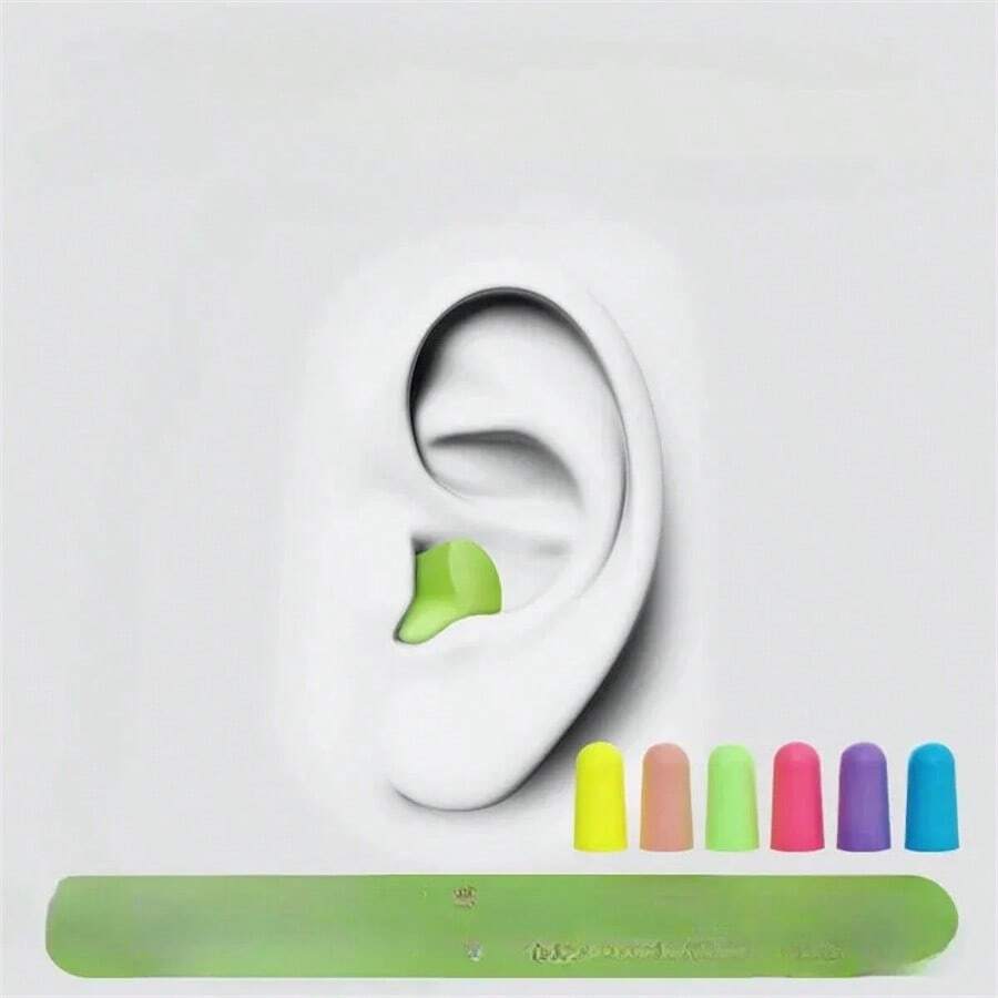 120pcs Memory Earplugs For Student Dormitory Sleep Noise Reduction And