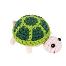 手工企鹅礼物，有趣的钩针企鹅装饰吊坠，有趣的减压装饰，创意钩针鲨鱼/海龟/青蛙鼓励装饰，带有积极留言卡，铜钥匙链吊坠，装饰企鹅，蜜蜂，积极土豆，万圣节圣诞礼物。 - 彩色 - 查看 13