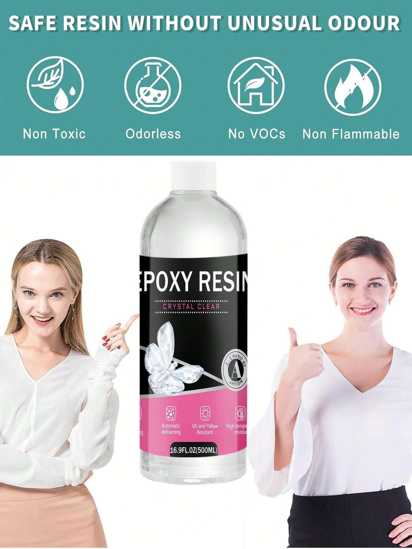 Epoxy Resin 8OZ34OZ, Epoxy Resin Kit For Beginner, Clear Resin Epoxy